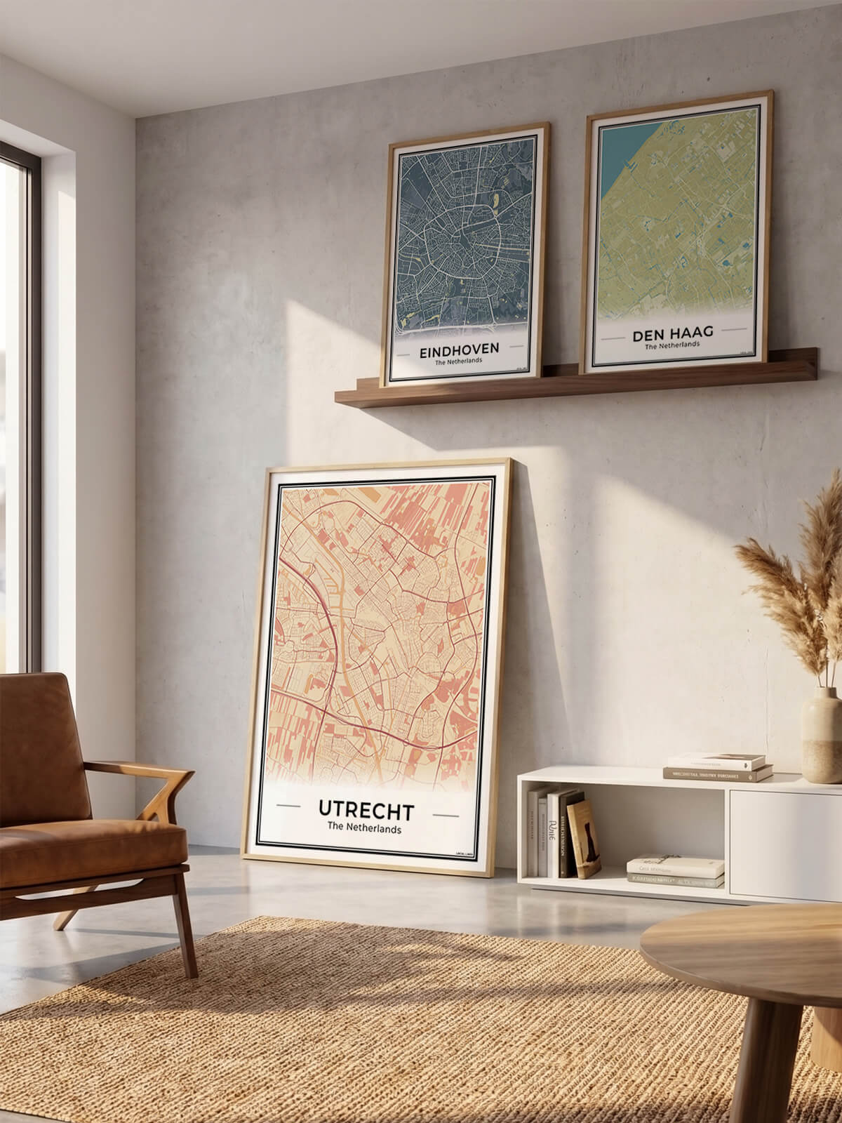Plattegrond Utrecht in Woonkamer 3 Kleuren Algemeen