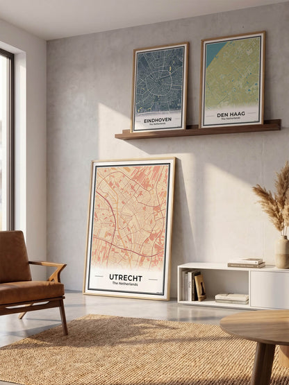 Plattegrond Utrecht in Woonkamer 3 Kleuren Algemeen