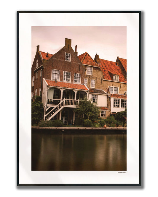 Alkmaar Klassiek fotoposter verticaal ingelijst - Kleur