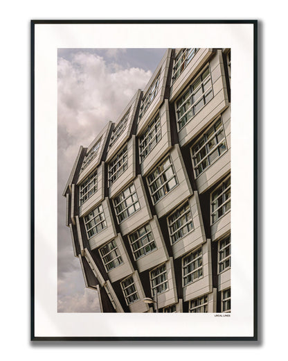 Almere Klassiek fotoposter verticaal ingelijst - Kleur