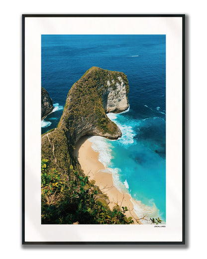 Bali Klassiek fotoposter verticaal ingelijst - Kleur