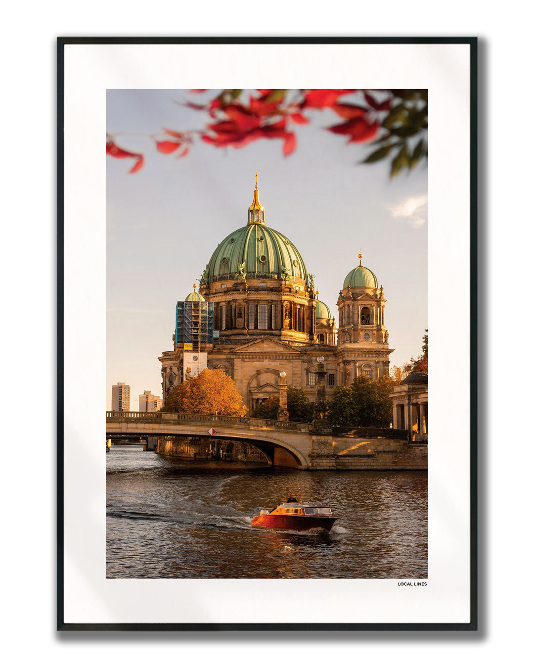 Berlijn Klassiek fotoposter verticaal ingelijst - Kleur