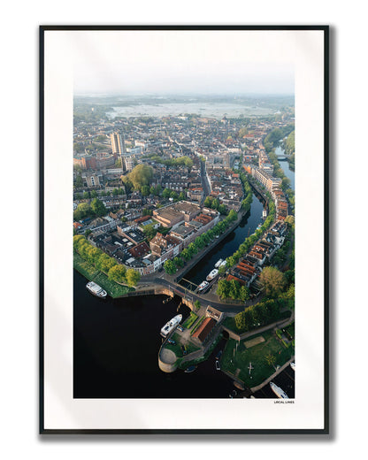 Den Bosch Klassiek fotoposter verticaal ingelijst - Kleur