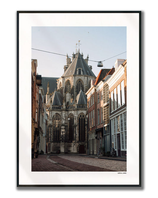 Dordrecht Klassiek fotoposter verticaal ingelijst - Kleur