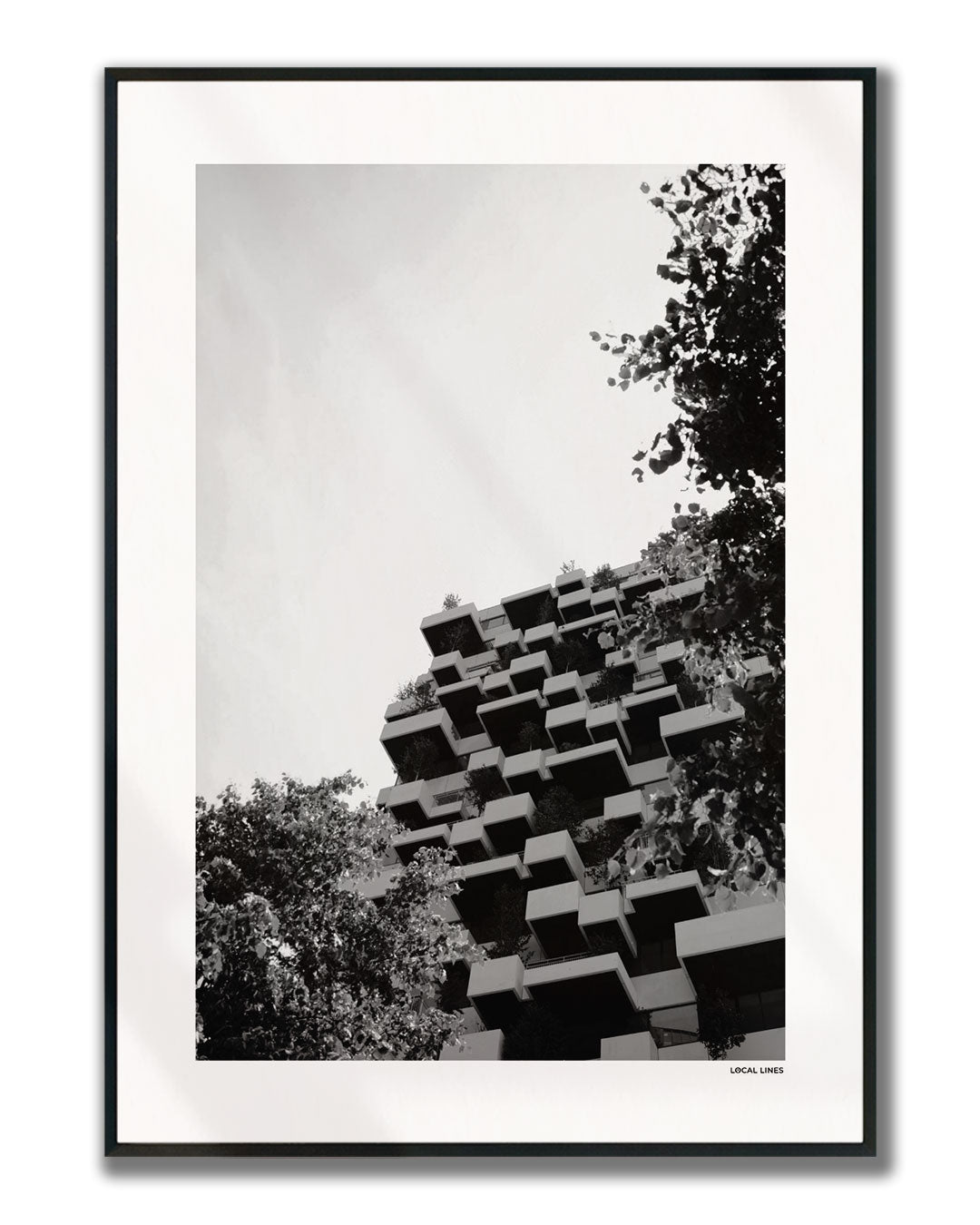 Eindhoven Klassiek fotoposter verticaal ingelijst - Zwart-Wit