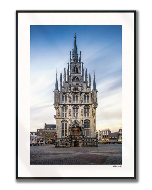 Gouda Klassiek fotoposter verticaal ingelijst - Kleur
