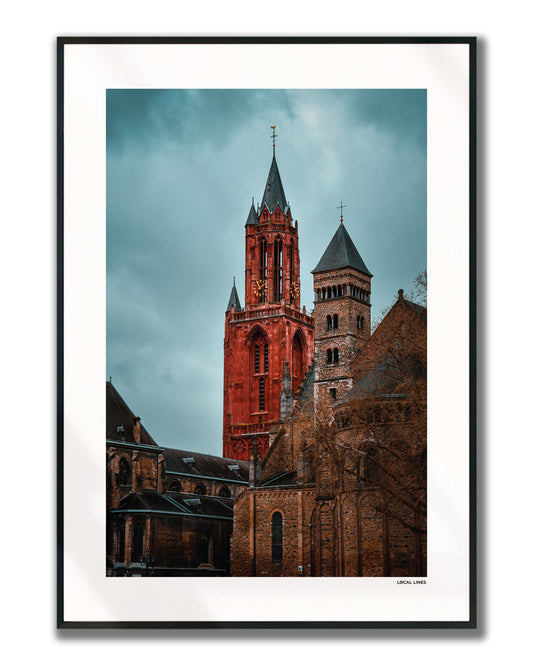 Maastricht Klassiek fotoposter verticaal ingelijst - Kleur