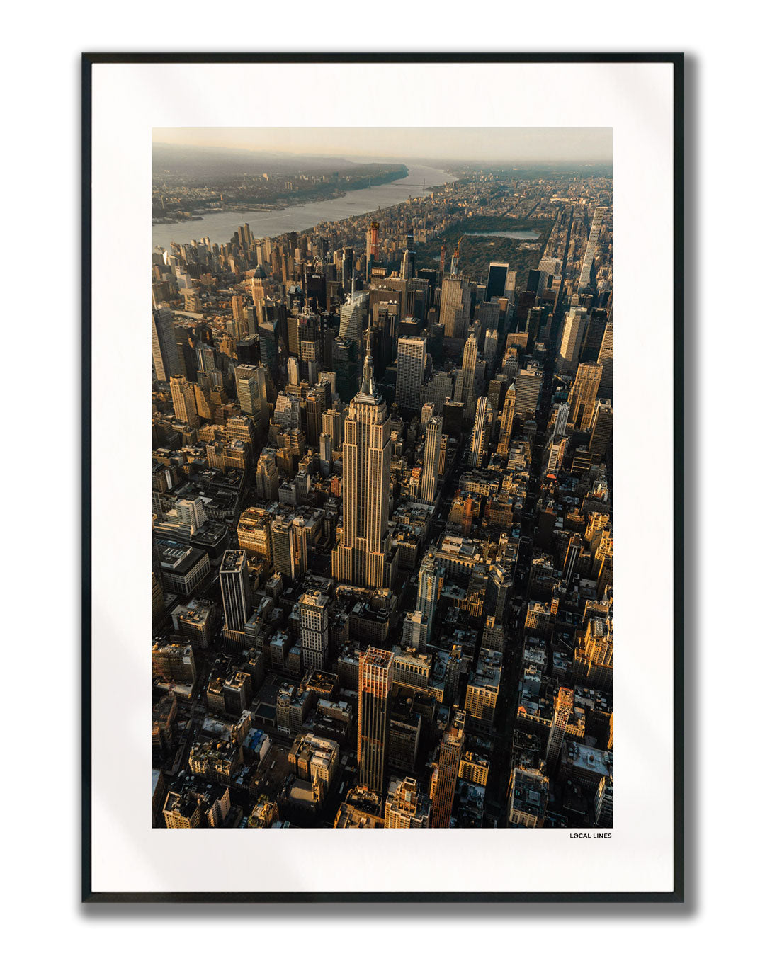 New York 2 Klassiek fotoposter verticaal ingelijst - Kleur