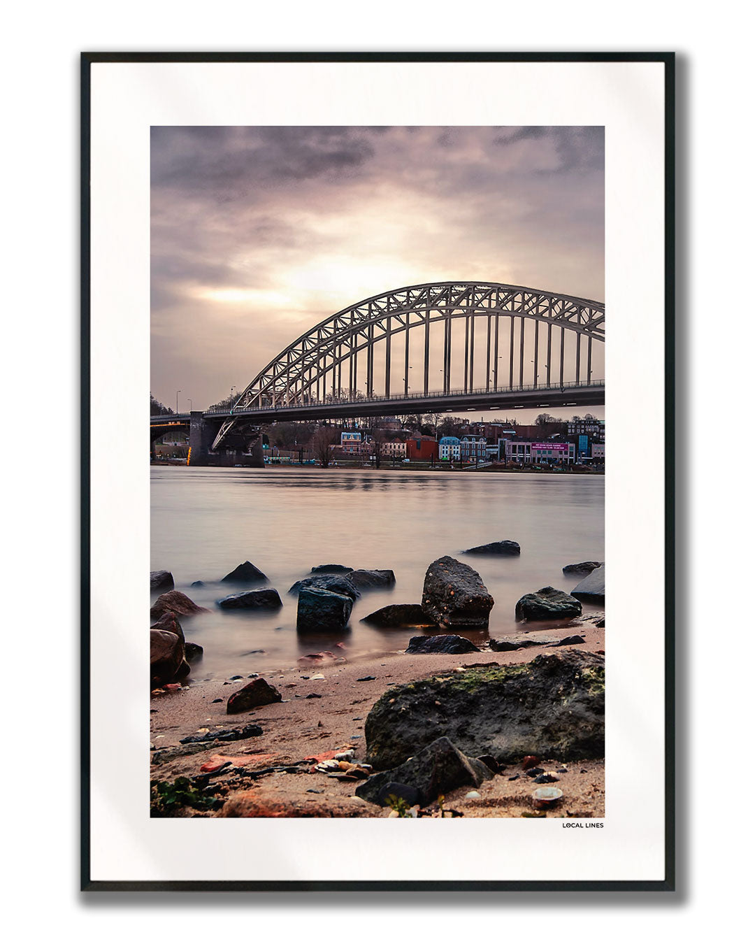 Nijmegen Klassiek fotoposter verticaal ingelijst - Kleur