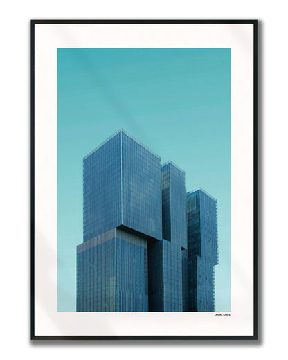 Rotterdam De Rotterdam fotoposter verticaal ingelijst - Kleur