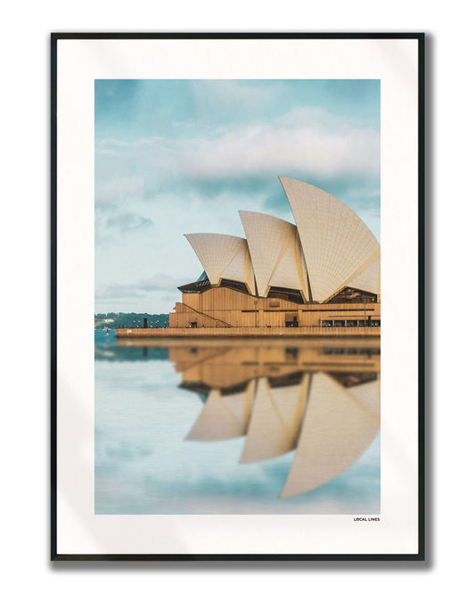 Sydney Klassiek fotoposter verticaal ingelijst - Kleur