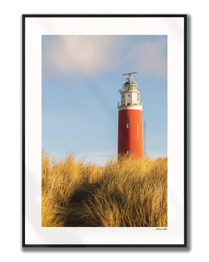Texel Klassiek fotoposter verticaal ingelijst - Kleur