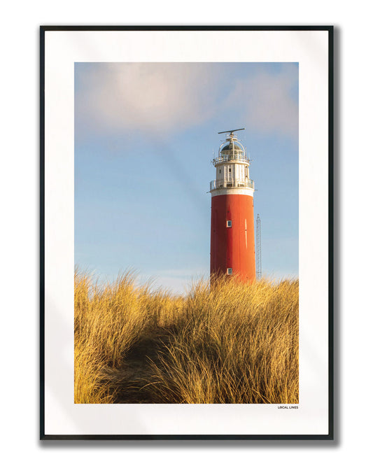 Texel Klassiek fotoposter verticaal ingelijst - Kleur