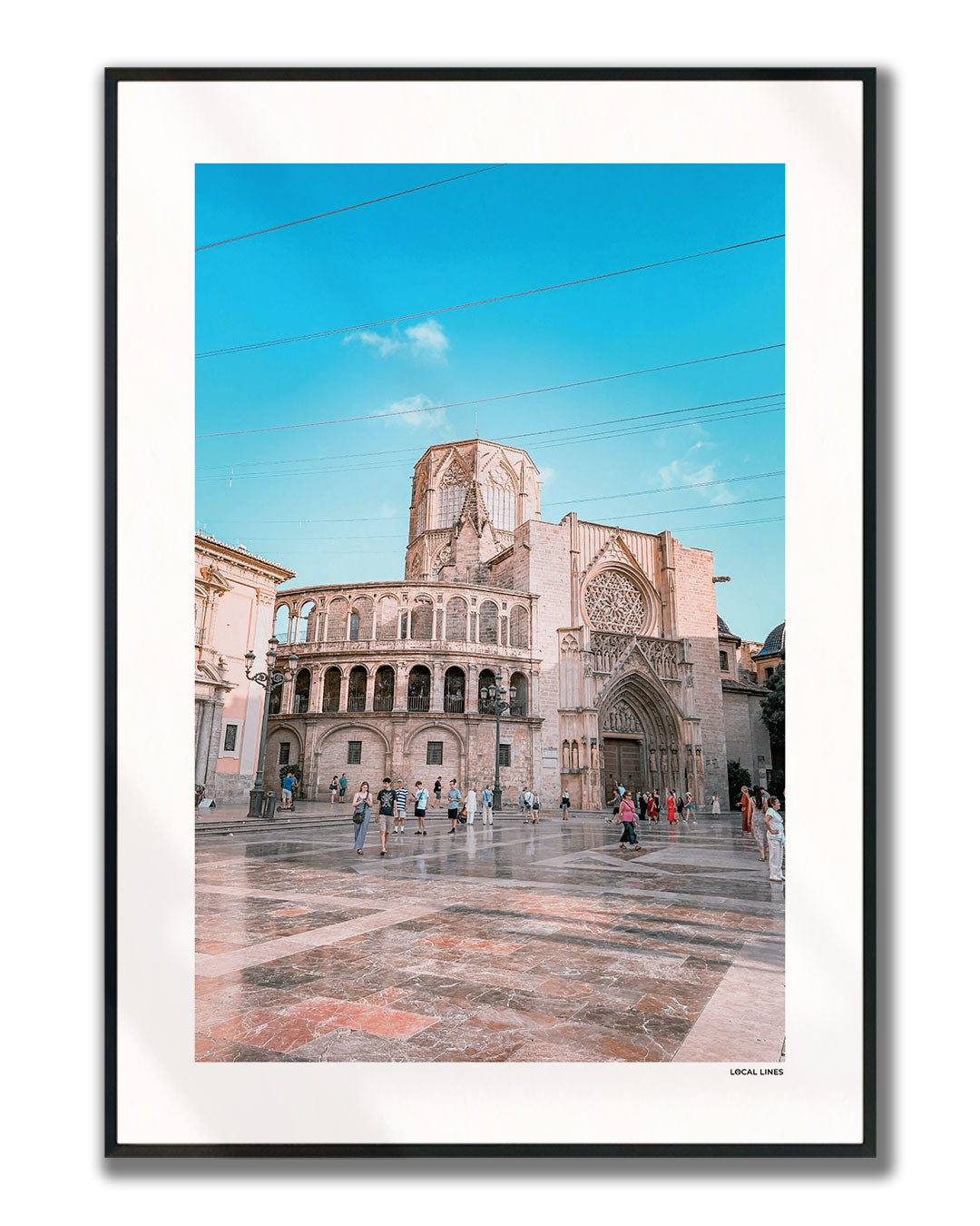 Valencia Klassiek fotoposter verticaal ingelijst - Kleur