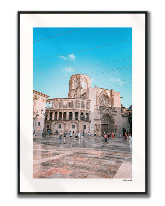 Valencia Klassiek fotoposter verticaal ingelijst - Kleur