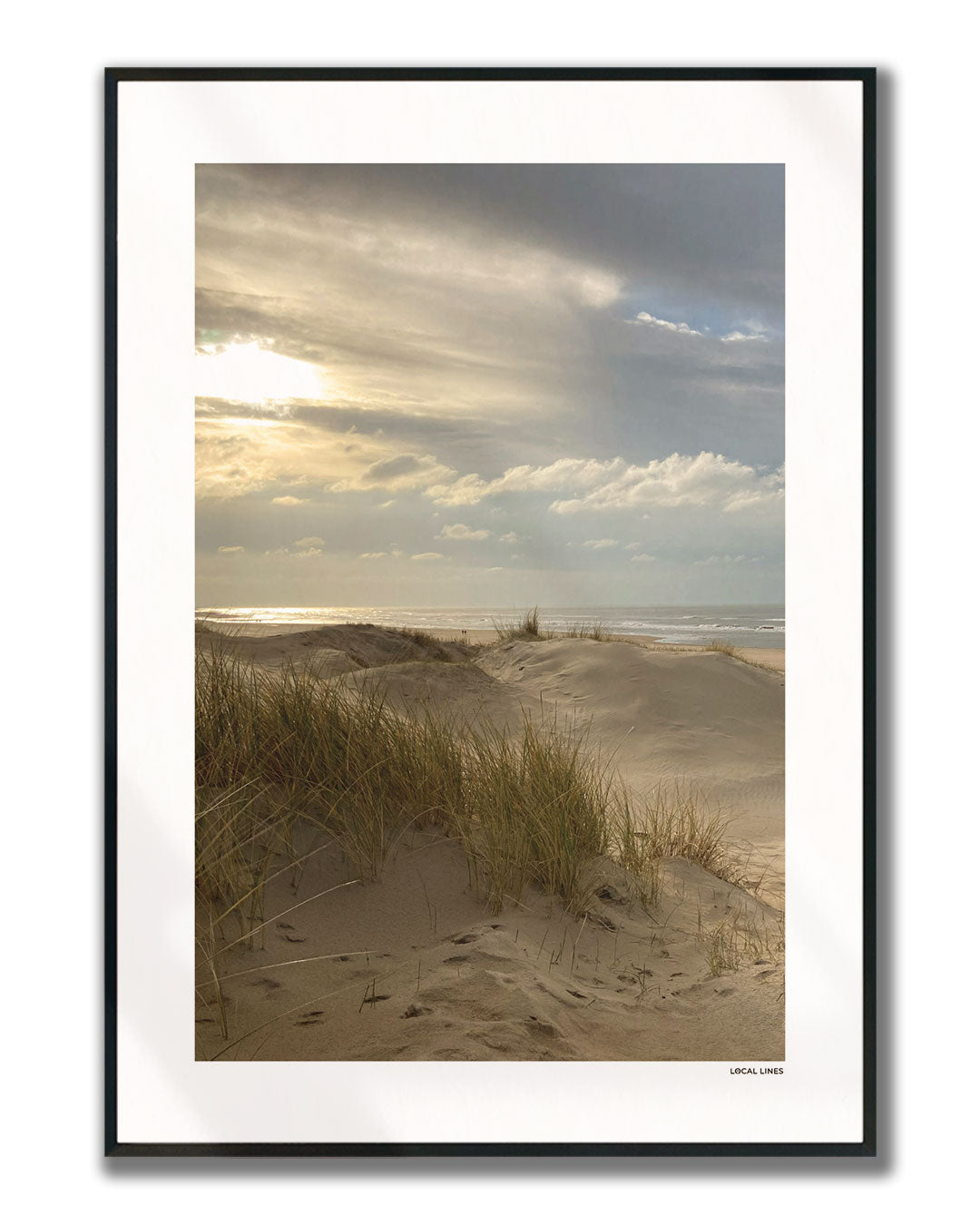 Zandvoort Klassiek fotoposter verticaal ingelijst - Kleur