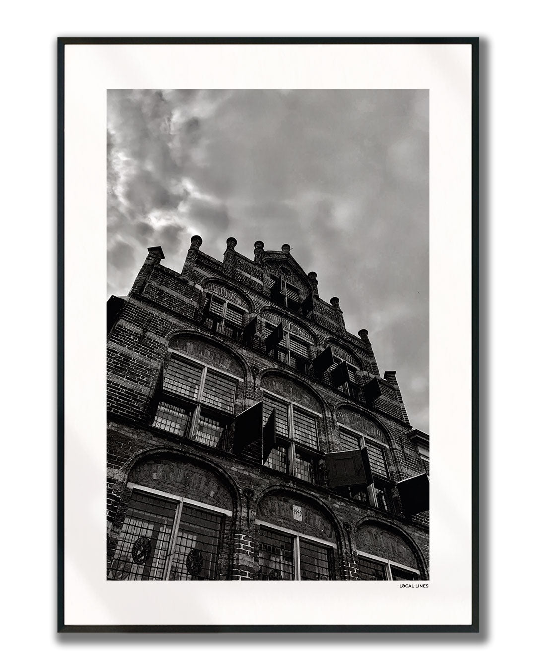 Zutphen fotoposter verticaal Zwart-Wit