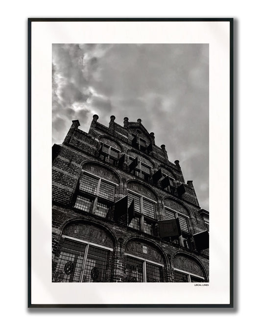 Zutphen fotoposter verticaal Zwart-Wit
