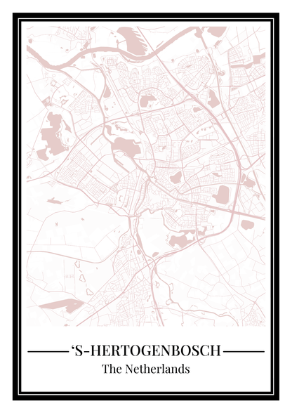 's-Hertogenbosch - Poster Blush Pink