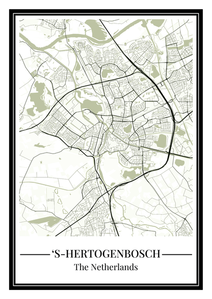 's-Hertogenbosch - Poster Sage Green