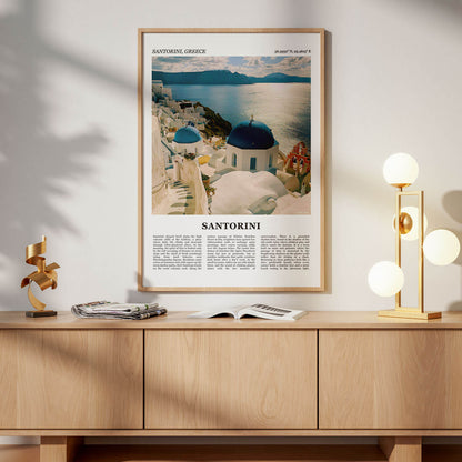 Santorini Fotoposter – Kleur