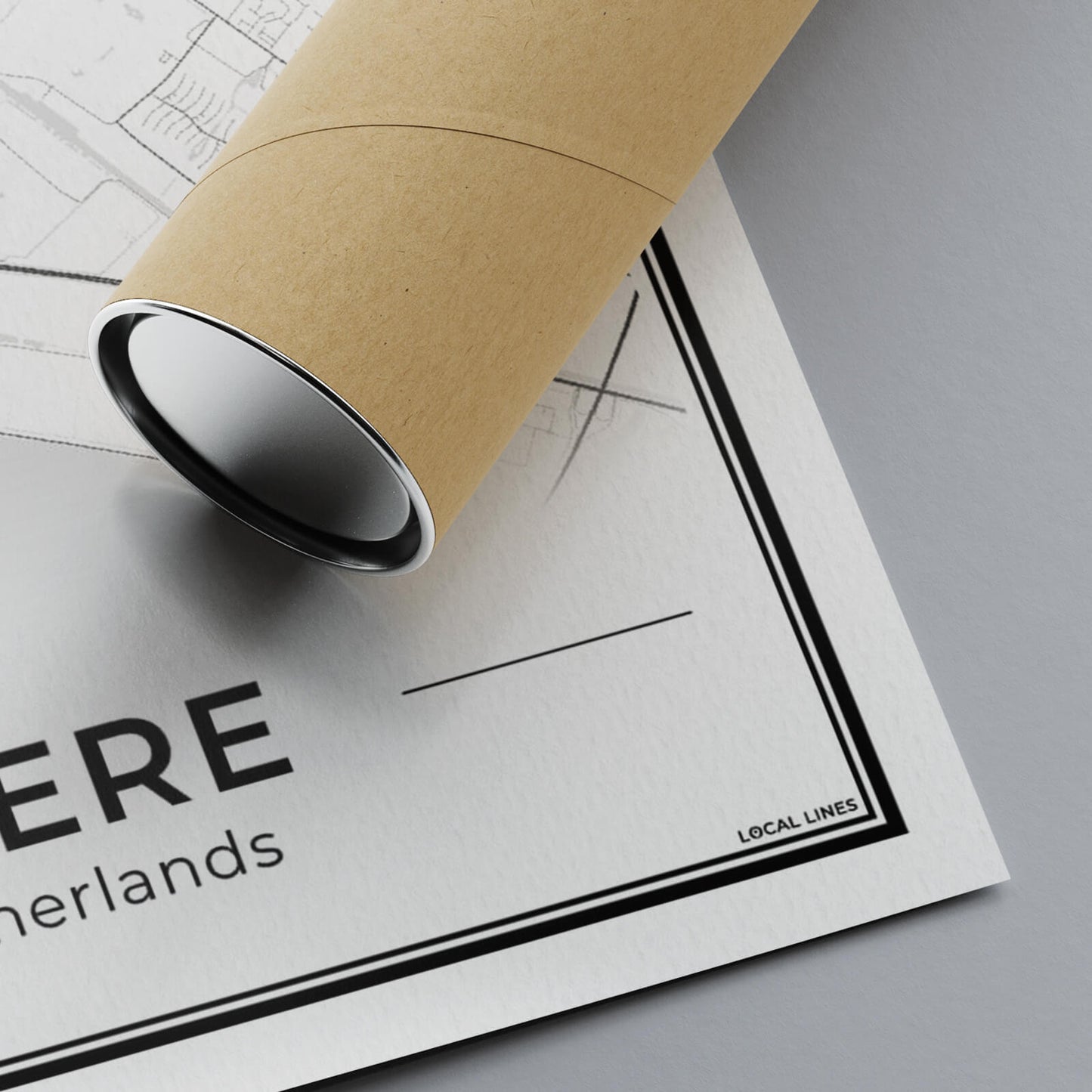 Plattegrond Almere in detail met papierkwaliteit Algemeen