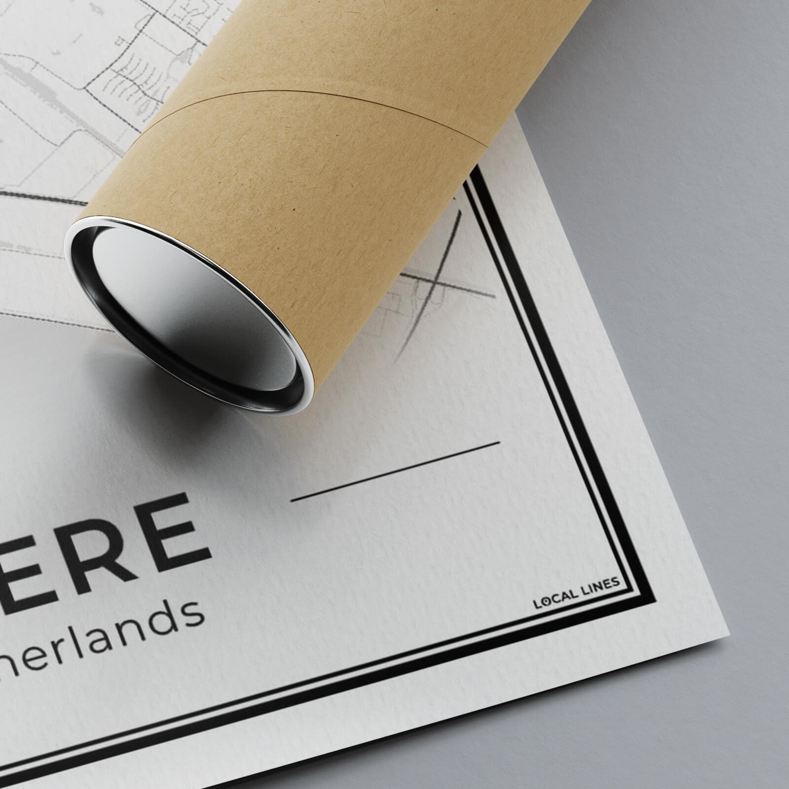 Plattegrond Almere in detail met papierkwaliteit Algemeen
