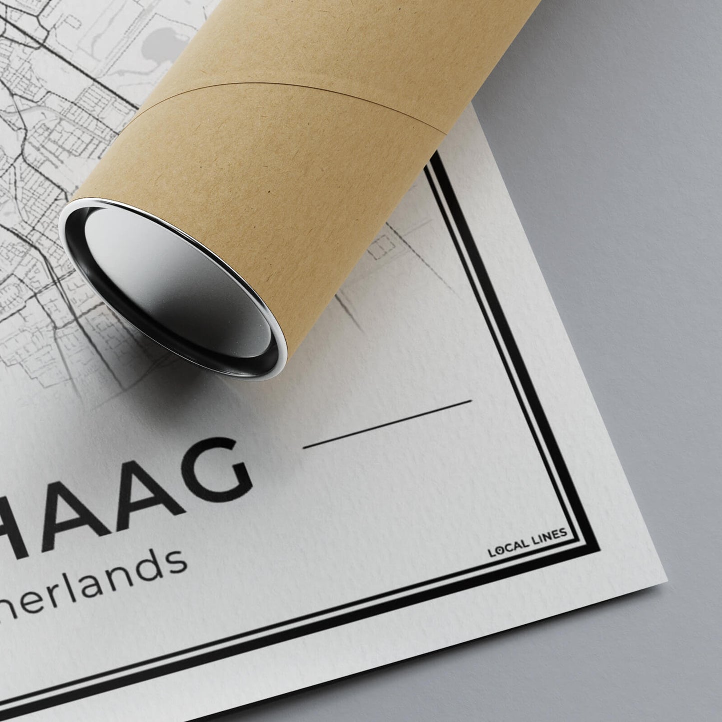 Plattegrond Den Haag Detail Papier Algemeen