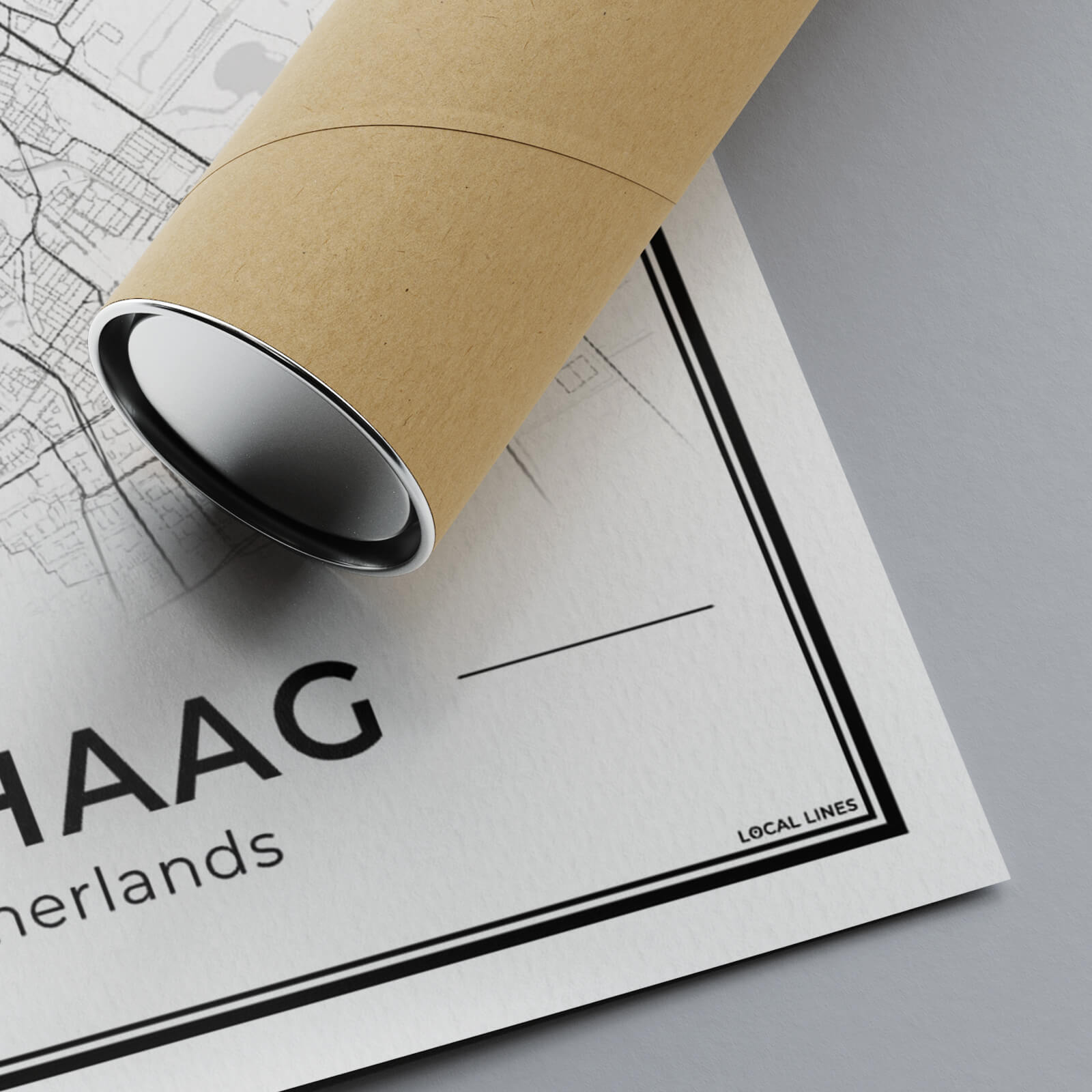 Plattegrond Den Haag Detail Papier Algemeen