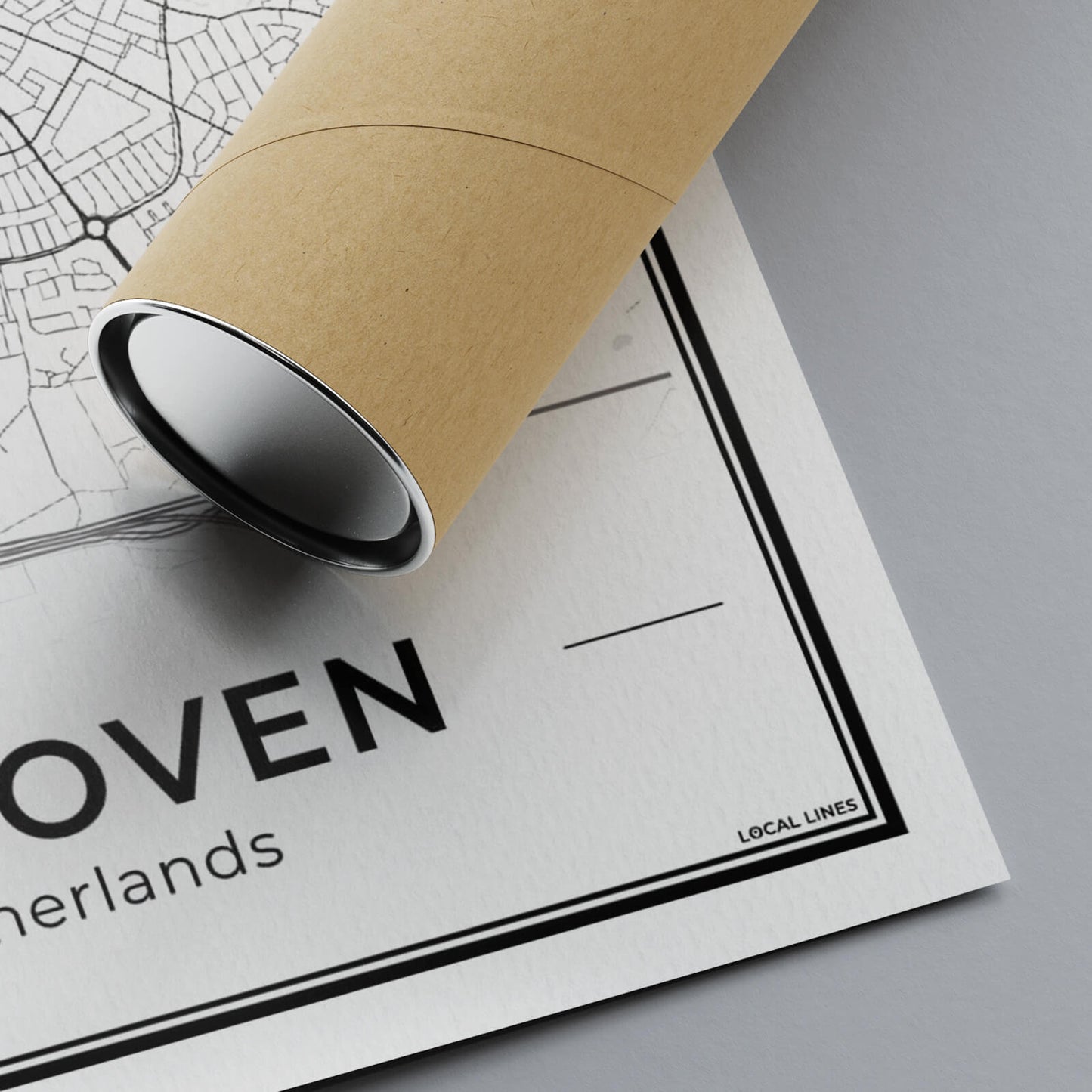 Plattegrond Eindhoven Detail van papier Algemeen
