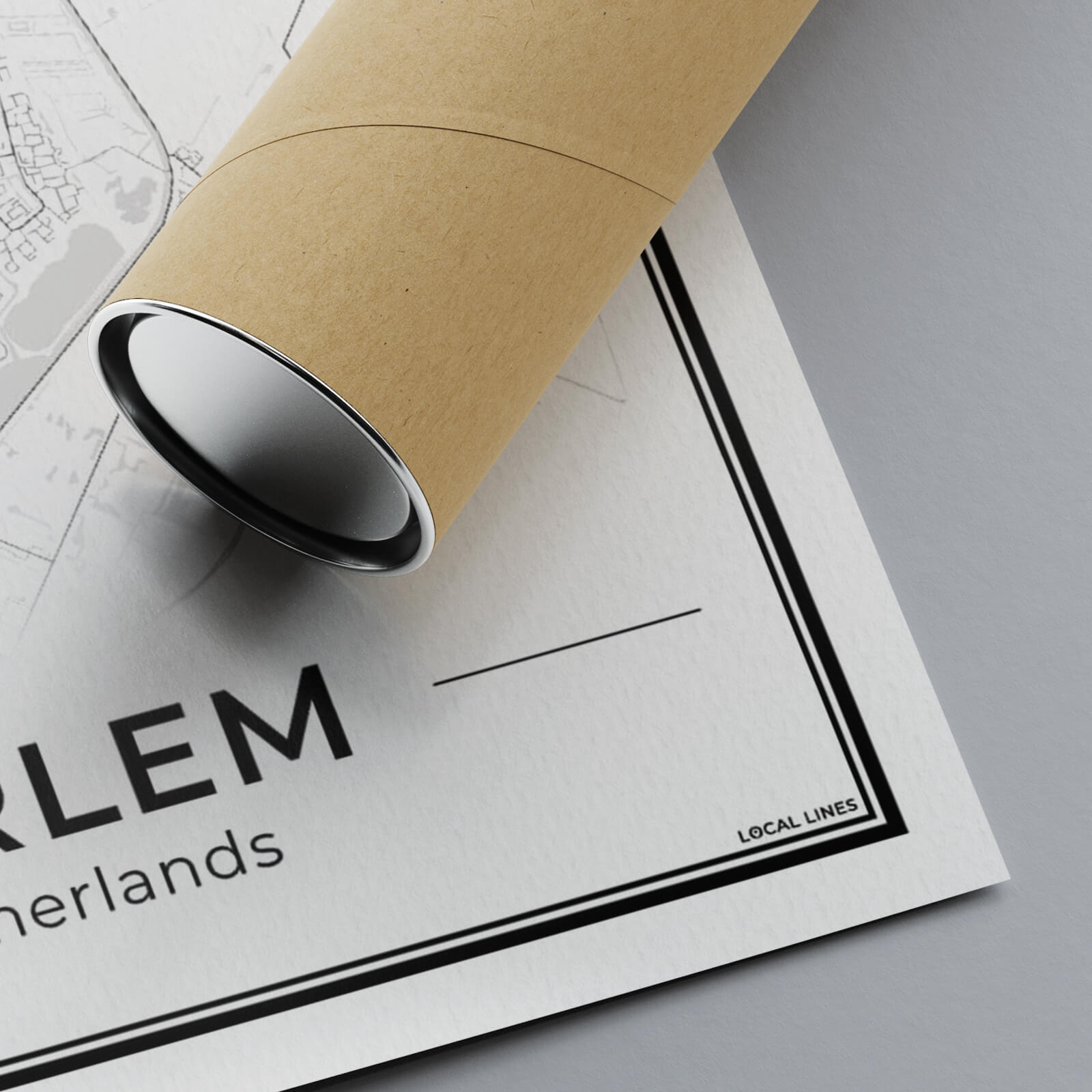 Plattegrond Haarlem Detail van Papier en Inkt Algemeen