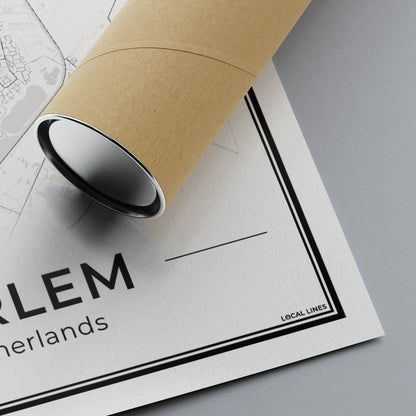 Plattegrond Haarlem Detail van Papier en Inkt Algemeen