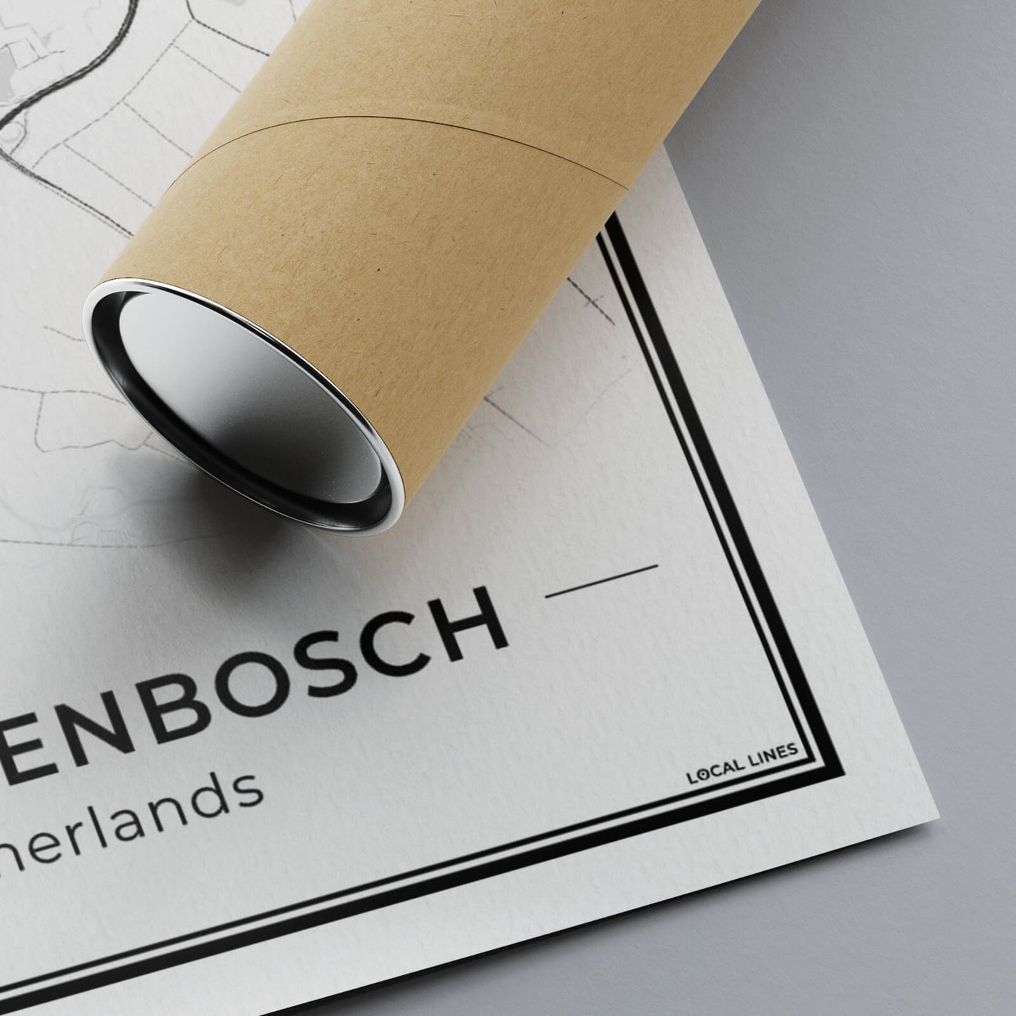 Stadskaart Den Bosch Wanddecoratie Detail Algemeen