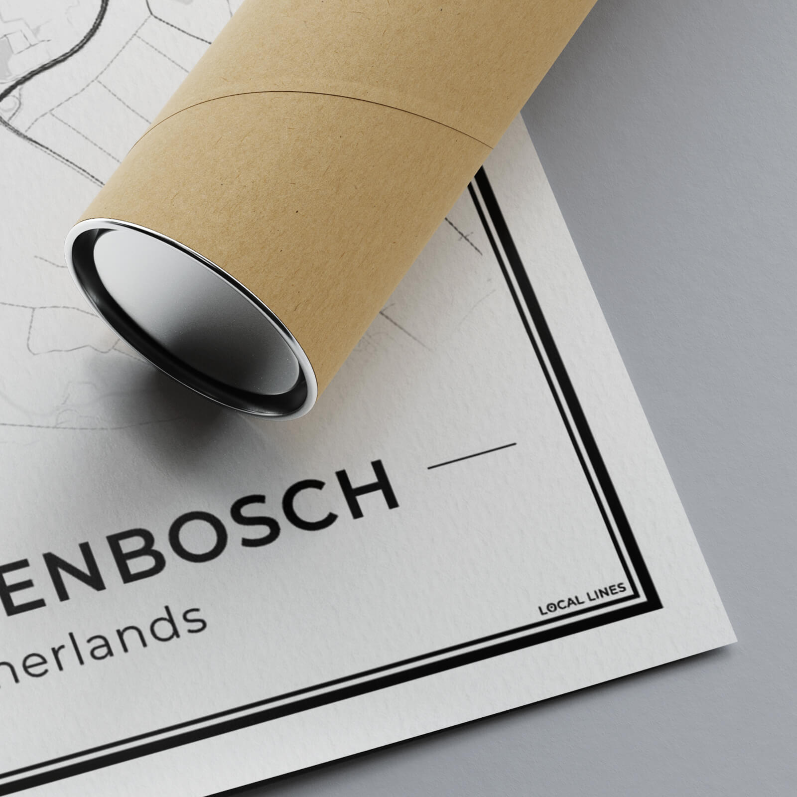 Stadskaart Den Bosch Wanddecoratie Detail Algemeen