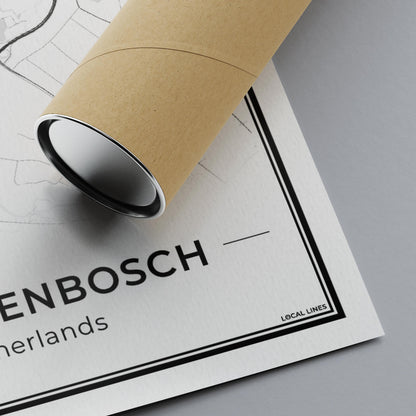 Stadskaart Den Bosch Wanddecoratie Detail Algemeen