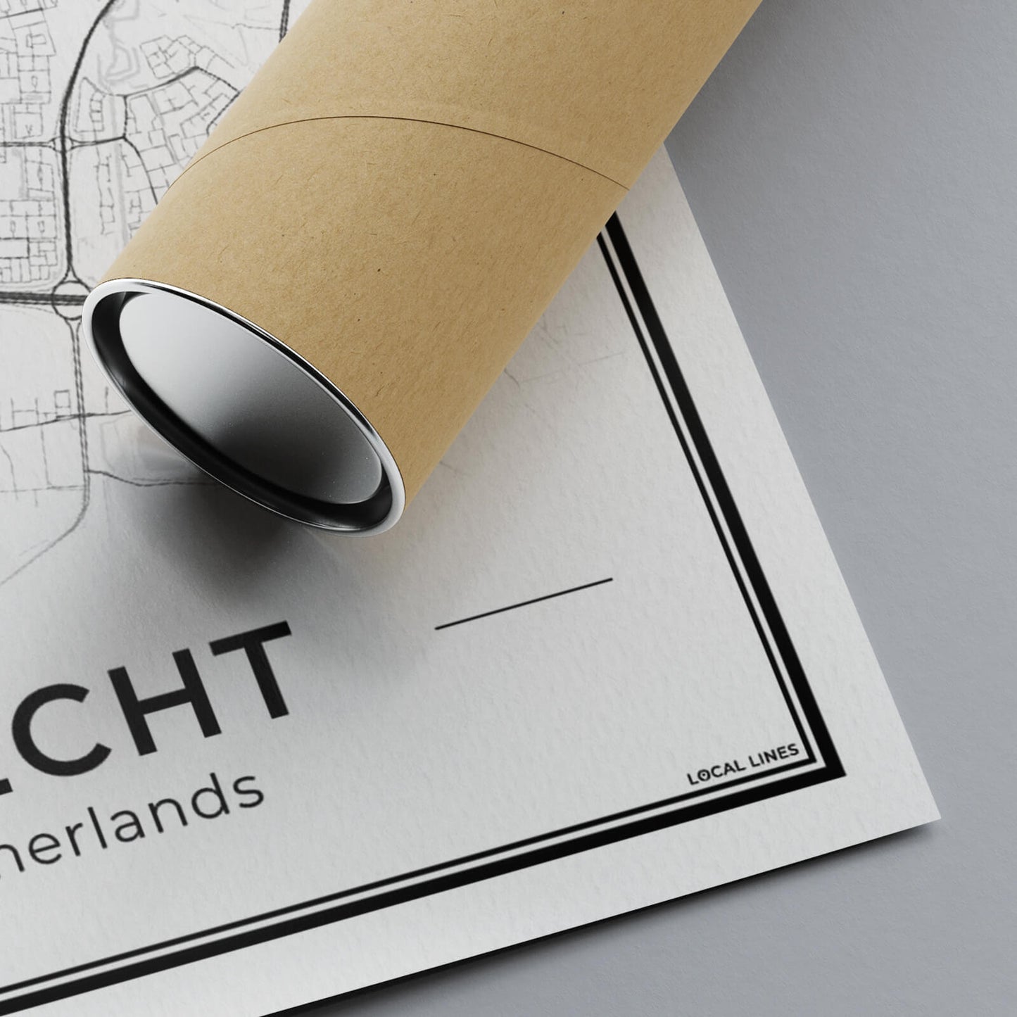 Plattegrond Utrecht Detail van Papierkwaliteit Algemeen