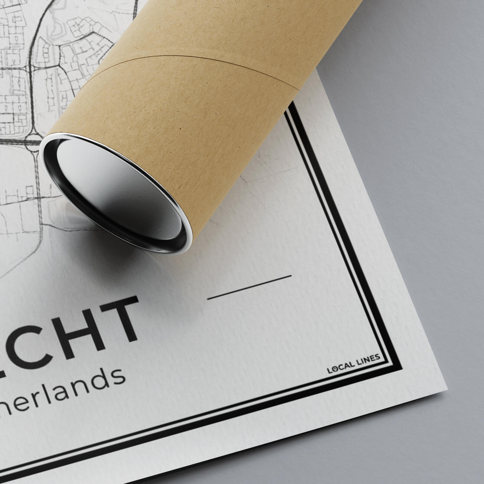 Plattegrond Utrecht Detail van Papierkwaliteit Algemeen